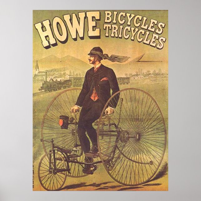 Póster The Tricycle Vintage Advertising Poster 1894 (Frente)