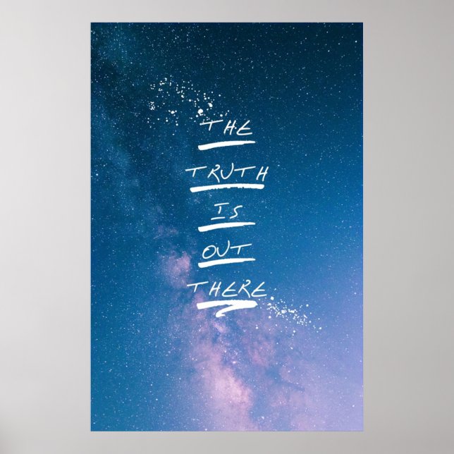 Póster The truth is out there (Frente)