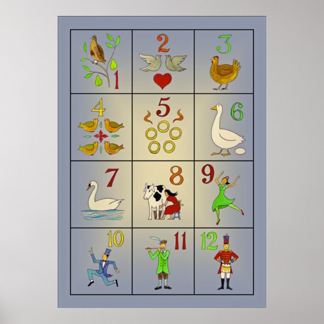Póster The Twelve Days of Christmas Song Poster (Frente)
