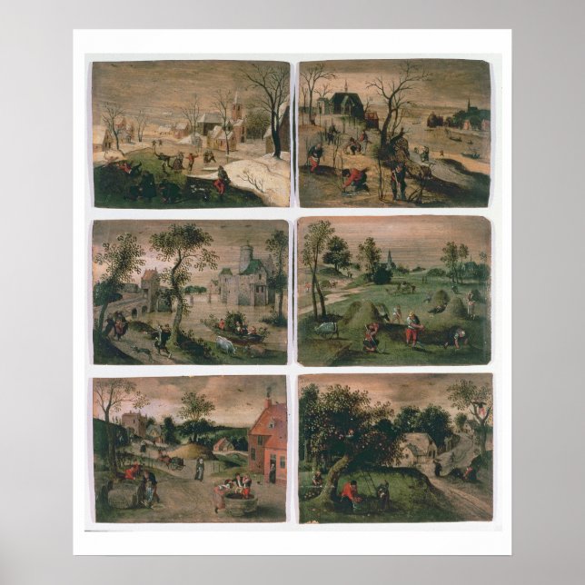 Póster The Twelve Months of the Year: January, February, (Frente)