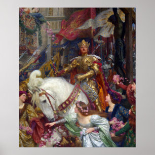 Póster The Two Crowns c. 1900 por Sir Frank Dicksee