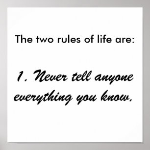 Póster The two rules of life picture