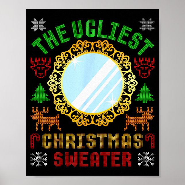 Póster The Ugliest Ugly Christmas Sweater With Mirror Fun (Frente)