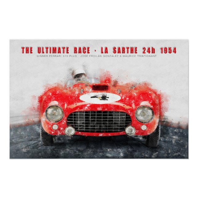 Póster The ultimate race 1954 (Anverso)