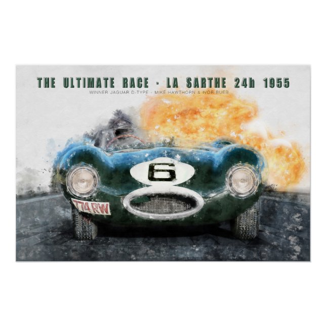 Póster The ultimate race 1955 (Anverso)