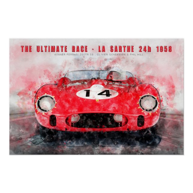 Póster The ultimate race 1958 (Anverso)