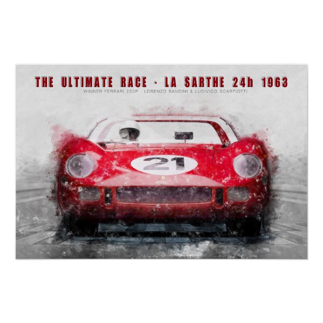 Póster The ultimate race 1963 (Anverso)