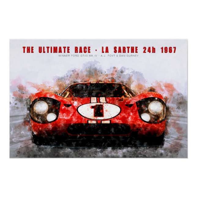 Póster The ultimate race 1967 (Anverso)