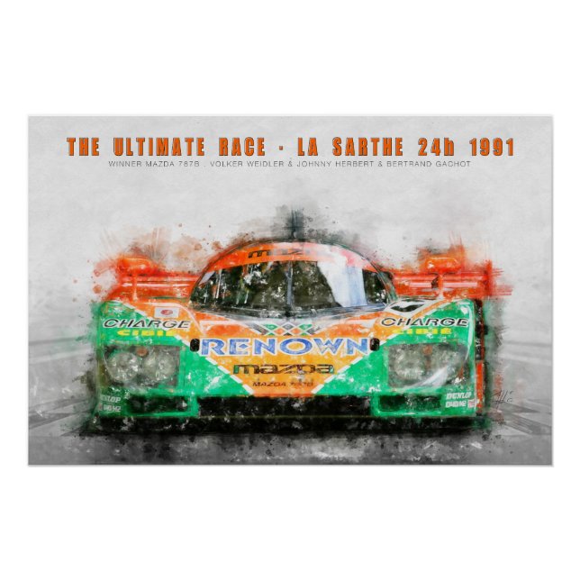 Póster The ultimate race 1991 (Anverso)