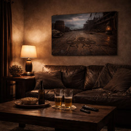 Póster The Unmanned Deck — Pirate Ship Scene