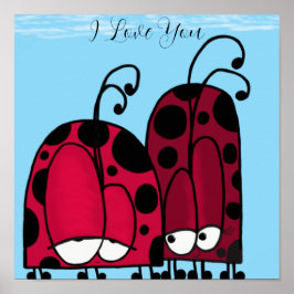 Póster The Unrequited Love Ladybug Illustration