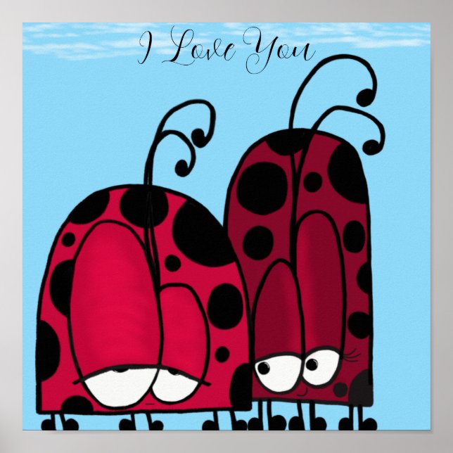 Póster The Unrequited Love Ladybug Illustration (Frente)