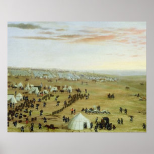 Póster The Uruguaiana Camp, Rio Grande, Brazil, 1865 (oil