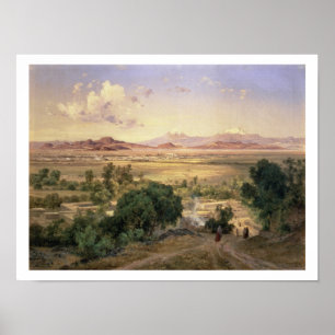 Póster The Valley of Mexico from the Low Ridge of Tacubay