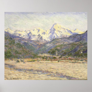 Póster The Valley of the Nervia Claude Monet