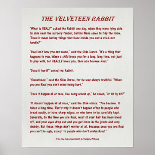 Póster The Velveteen Rabbit - What is Real? - Poster