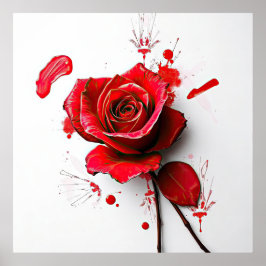 Póster The Versatility of Blooming Roses in Art