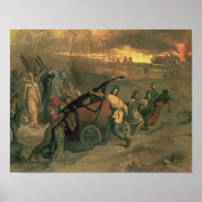 Póster The Village Firemen, 1857 (Frente)