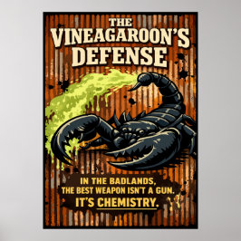Póster The Vinegaroon’s Defense Scorpion Art