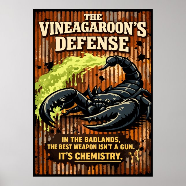 Póster The Vinegaroon’s Defense Scorpion Art (Frente)
