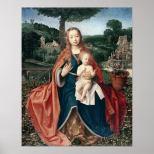 Póster The Virgin and Child in a Landscape