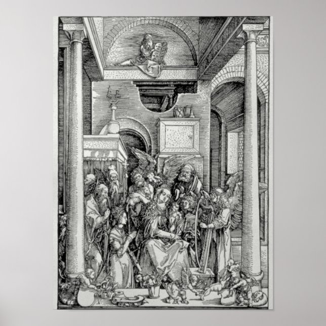 Póster The Virgin and Child with Saints (Frente)