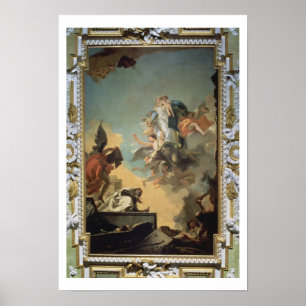 Póster The Virgin of Carmel Giving the Scapula to the Ble