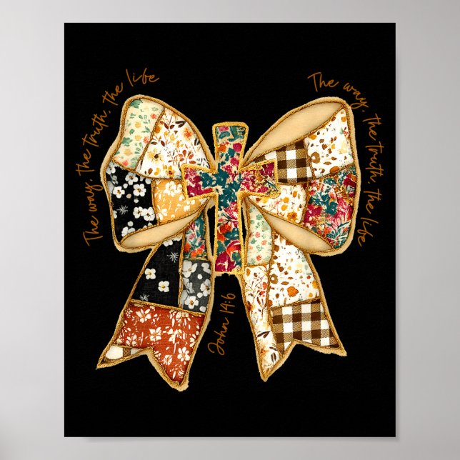 Póster The Way The Truth The Life Coquette Christian Vers (Frente)