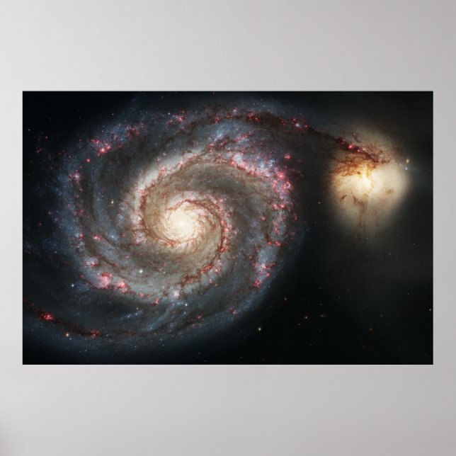 Póster The Whirlpool Galaxy Messier 51a NGC 5194 (Frente)