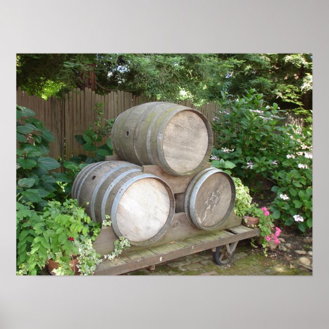 Póster The Wine Barrels in Northern California (Frente)