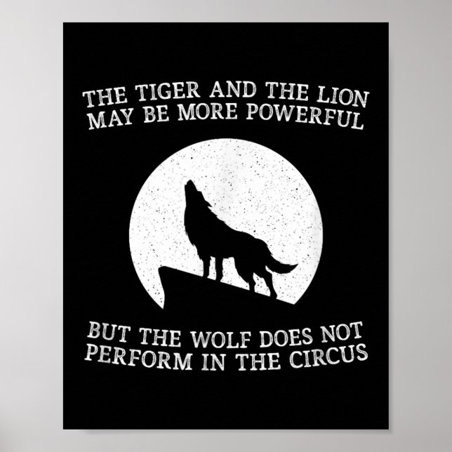 Póster The Wolf Doesn't Perform In The Circus Cool Wolf M (Frente)