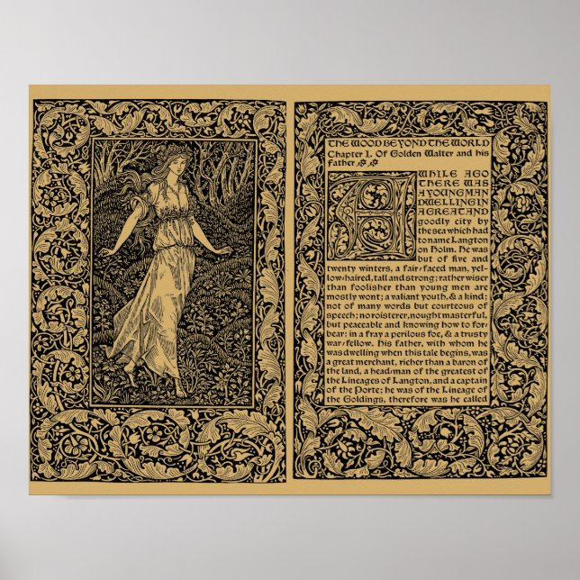 Póster The Wood Beyond the World de William Morris (Frente)