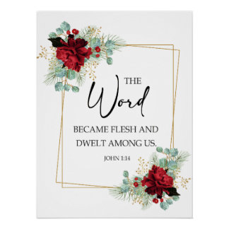 Póster The word became flesh and dwelt among us
