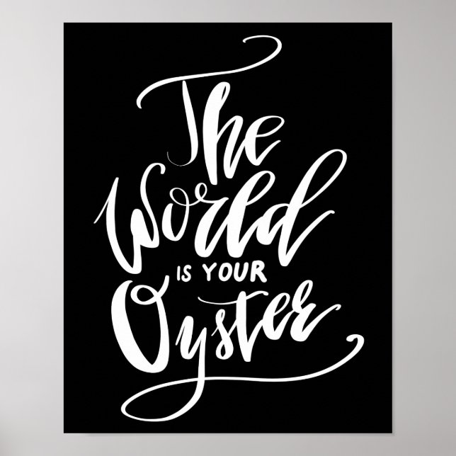 Póster The World Is Your Oyster (Frente)
