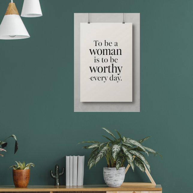 Póster The Worth of a Woman – Art Poster (Salón 1)