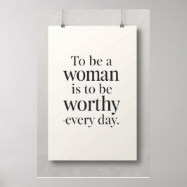 Póster The Worth of a Woman – Art Poster