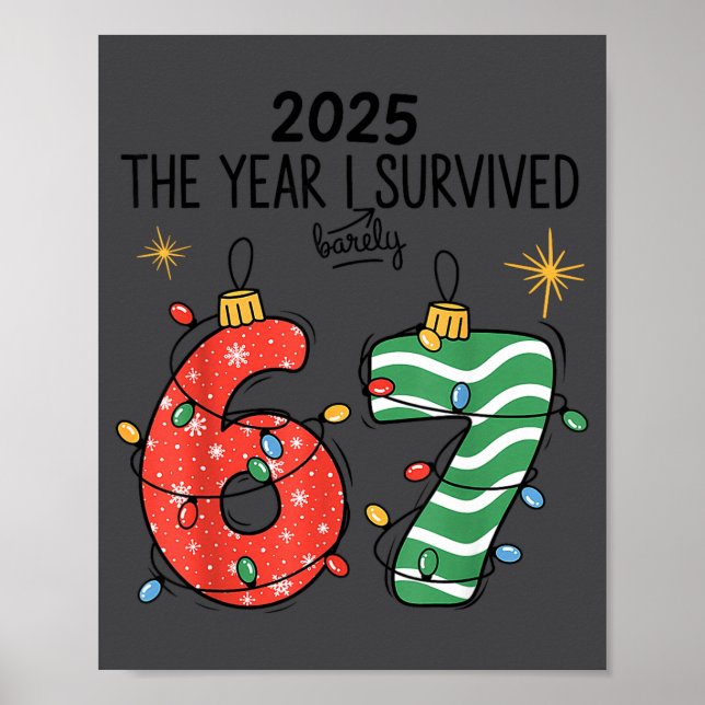 Póster The Year I Barely Survived Christmas 2025 Six Seve (Frente)