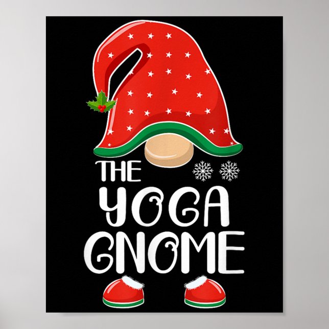 Póster The Yoga Gnome Elf Matching Family Group Christmas (Frente)
