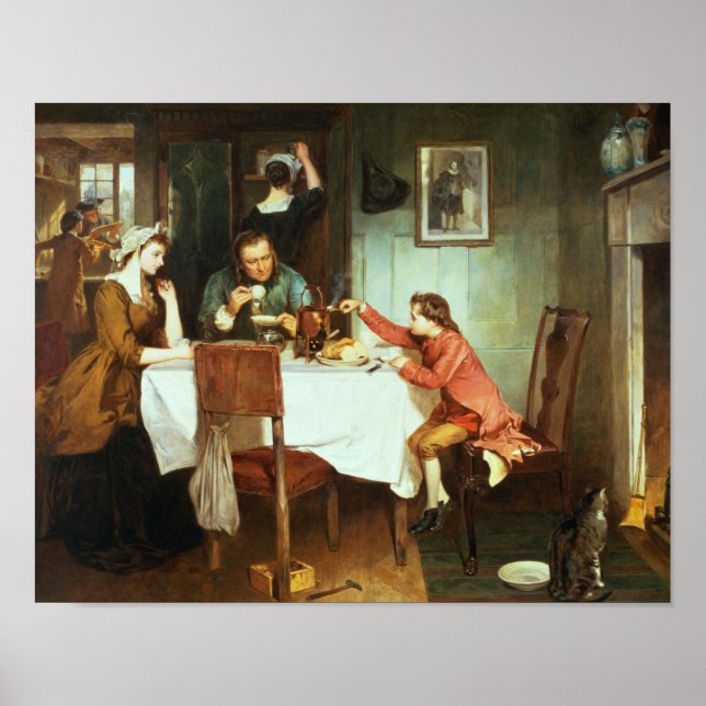 Póster The Young James Watt Playing with Steam (Frente)