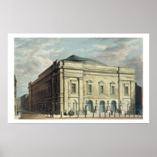 Póster Theater Royal, Drury Lane, Londres, diseñado por