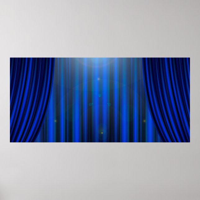 Póster Theatre movie theater curtain strip (Frente)