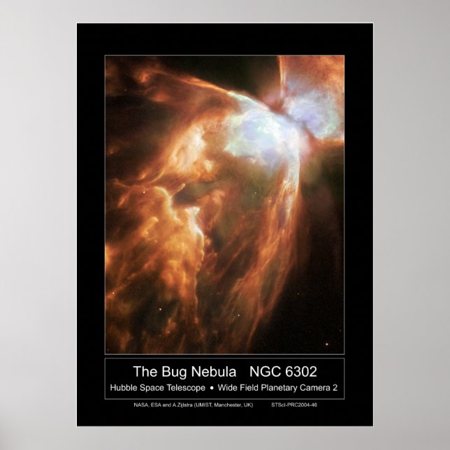 Póster TheBugNebula-NGC6302-2004-46a (Frente)