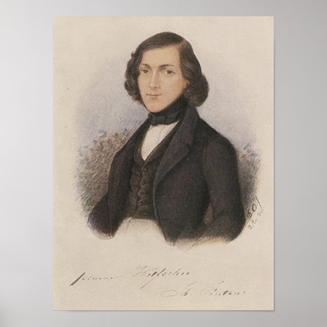 Póster Theodor Fontane, 1843 (Frente)