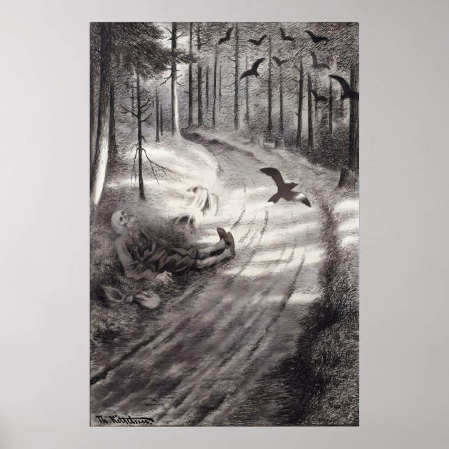 Póster Theodor Kittelsen Fattigmannen (El Pobre) (Frente)