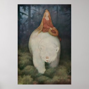 Póster Theodor Kittelsen Kvitebjørn kong Valemon