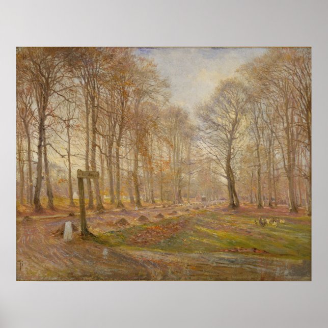 Póster Theodor_Philipsen_-_deer park copenhagen (Modifica (Frente)