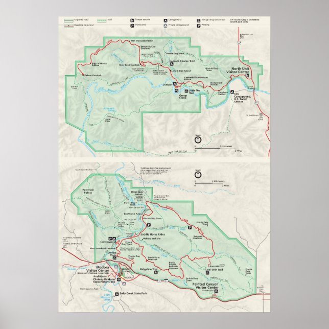 Póster Theodore Roosevelt National Park (Frente)