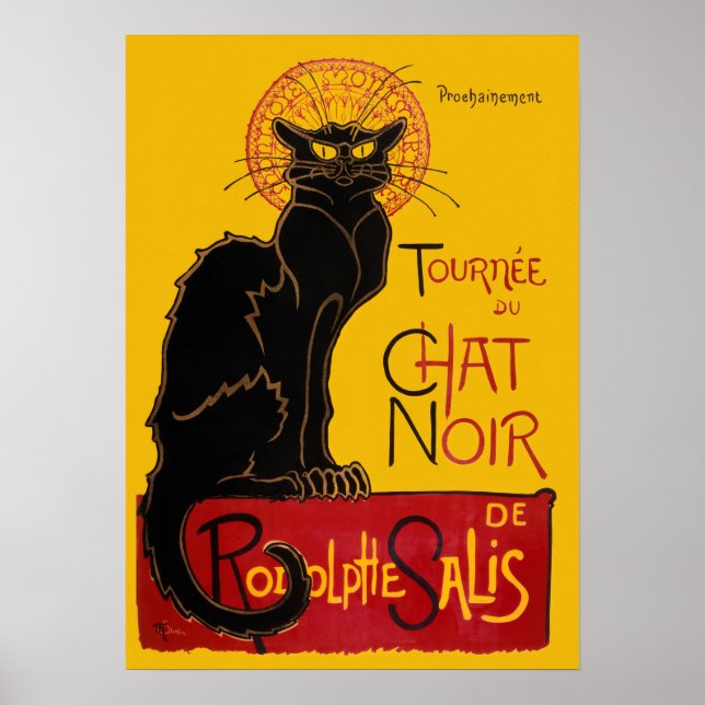 Póster Theophile Steinlen - Afiche de la época de Le Chat (Frente)
