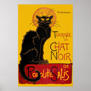 Póster Theophile Steinlen - Le Chat Noir Vintage