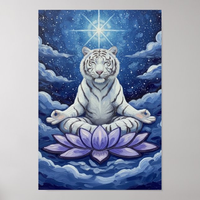 Póster ThePath2Peace:ZenWhiteTiger (Frente)